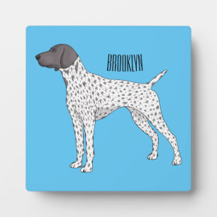 German Shorthaired Pointer dog cartoon Plaque