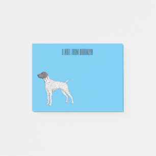 German Shorthaired Pointer dog cartoon  Post-it Notes