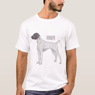 German Shorthaired Pointer dog cartoon T-Shirt