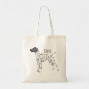 German Shorthaired Pointer dog cartoon Tote Bag
