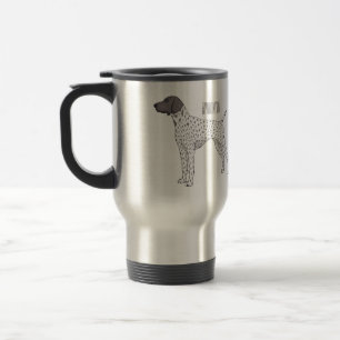 German Shorthaired Pointer dog cartoon Travel Mug