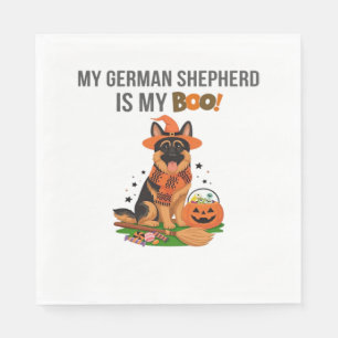 German Shorthaired Pointer Dog – Halloween Moon Si Napkin