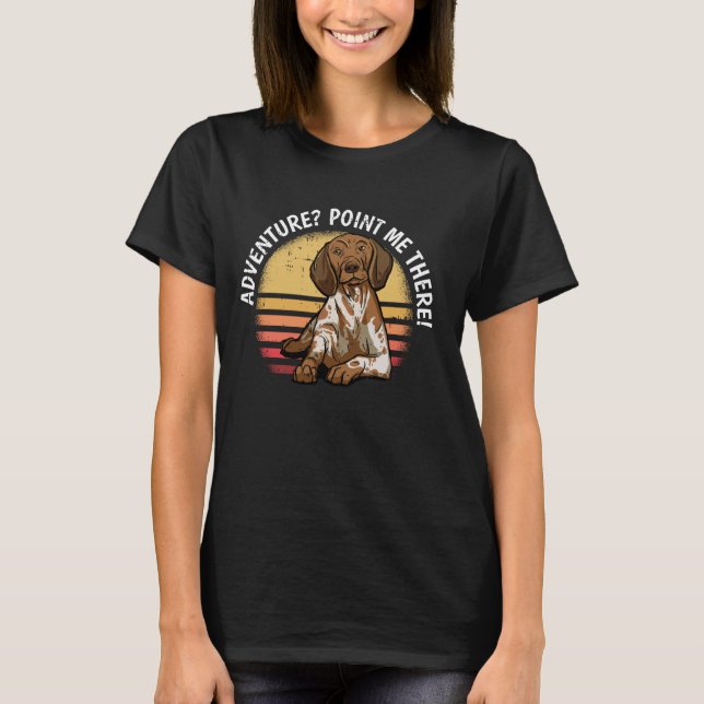 German Shorthaired Pointer Dog Lover Puppy Owner P T-Shirt (Front)