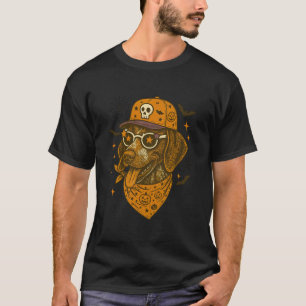 German Shorthaired Pointer Dog Mom Halloween Vibes T-Shirt