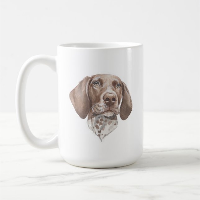 German Shorthaired Pointer Dog Mug | 15 oz (Left)