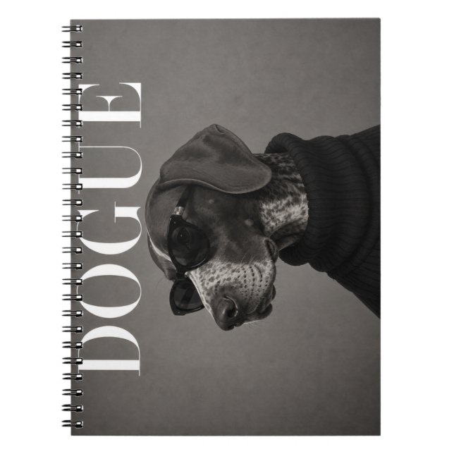 German Shorthaired Pointer Dog Portrait Notebook (Front)