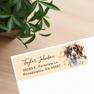 German Shorthaired Pointer Dog Return Address