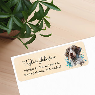 German Shorthaired Pointer Dog Return Address