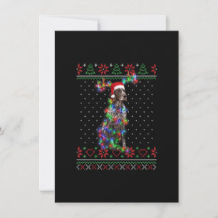 German Shorthaired Pointer Dog Ugly Sweater Christ Invitation