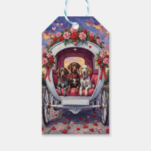 German Shorthaired Pointer  Dog Valentine's Day  Gift Tags