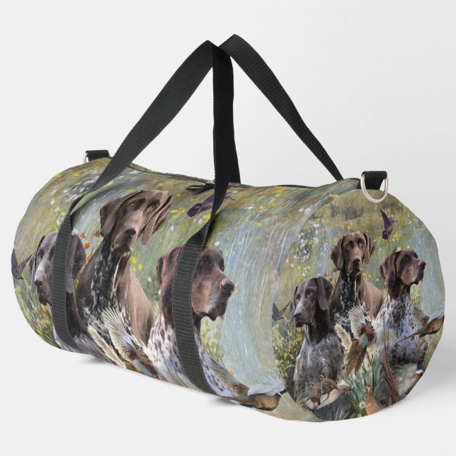 German Shorthaired pointer   Duffle Bag (Left Corner)