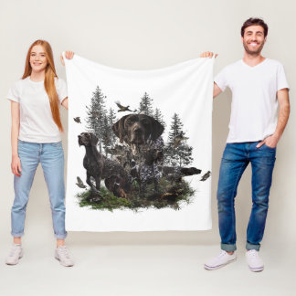 German Shorthaired Pointer Fleece Blanket