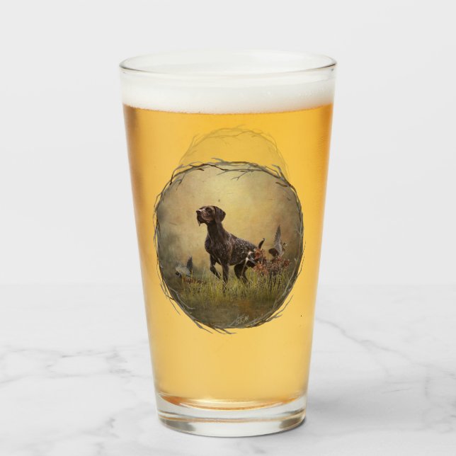 German Shorthaired Pointer Glass (Back Filled)