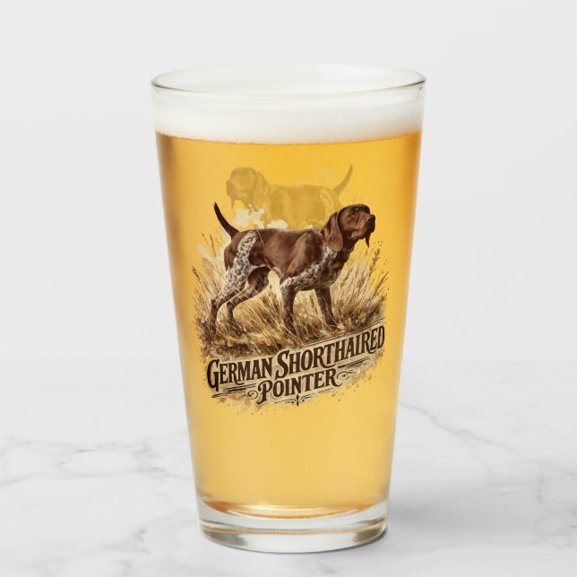  German Shorthaired Pointer  Glass (Front Filled)