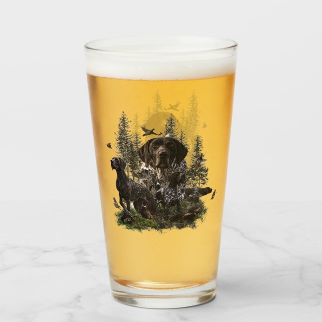 German Shorthaired Pointer Glass (Back Filled)