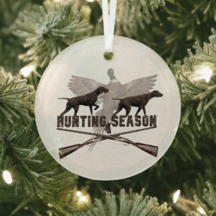 German Shorthaired Pointer Glass Ornament