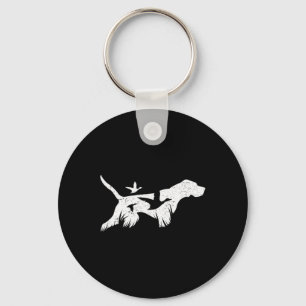 German Shorthaired Pointer Gsp Hunting Dogs Keychain