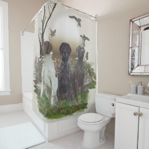 German Shorthaired Pointer (GSP) Shower Curtain