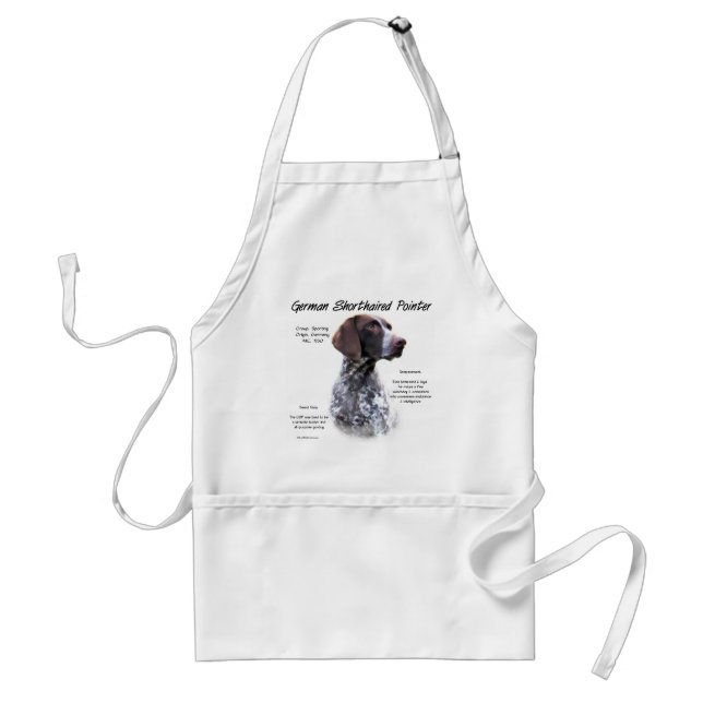 German Shorthaired Pointer History Design Standard Apron (Front)