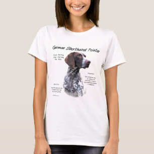 German Shorthaired Pointer History Design T-Shirt
