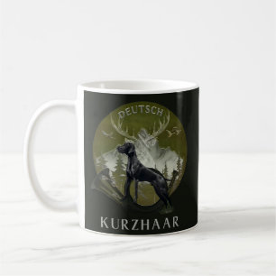 German Shorthaired Pointer , Hunting logo Coffee Mug