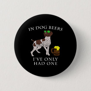 German Shorthaired Pointer Irish St Patrick Day 2 Inch Round Button