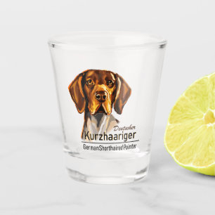 German Shorthaired Pointer Kurzhaar Shot Glass