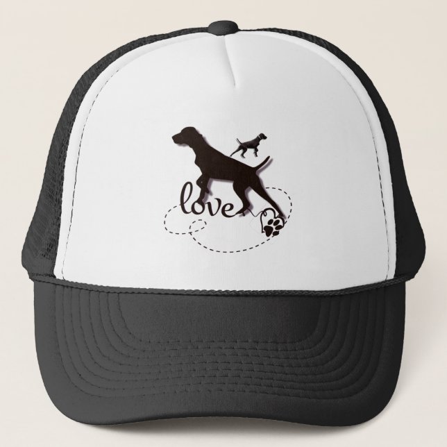 German Shorthaired Pointer,kurzhaar, Tapestry Post Trucker Hat (Front)
