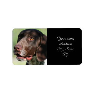 German Shorthaired Pointer Label