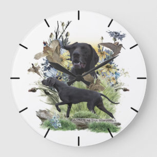 German Shorthaired Pointer   Large Clock