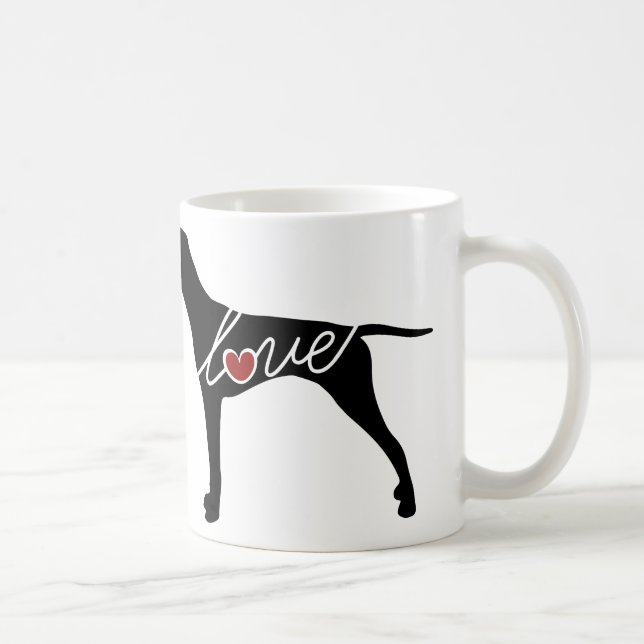 German Shorthaired Pointer Love Coffee Mug (Right)