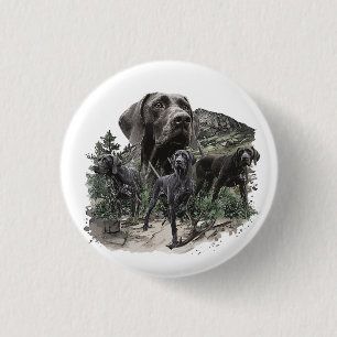 German Shorthaired Pointer Lovers 1 Inch Round Button