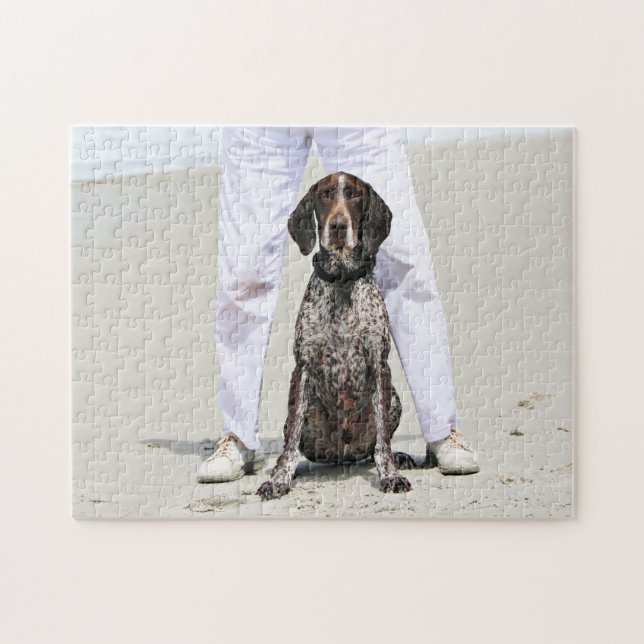 German Shorthaired Pointer - Luke - Riley Jigsaw Puzzle (Horizontal)
