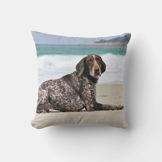 German Shorthaired Pointer - Luke - Riley Throw Pillow (Front)