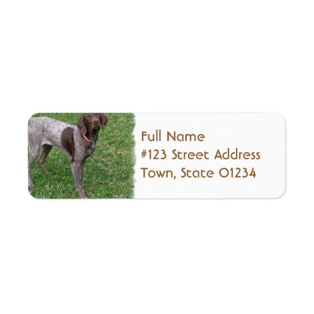 German Shorthaired Pointer Mailing Label (Front)