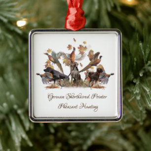 German Shorthaired Pointer Metal Ornament