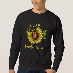 German Shorthaired Pointer Mom Dog Sunflower Mothe Sweatshirt