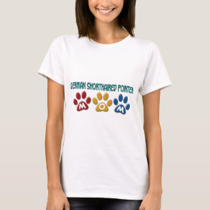 GERMAN SHORTHAIRED POINTER Mom Paw Print 1 T-Shirt