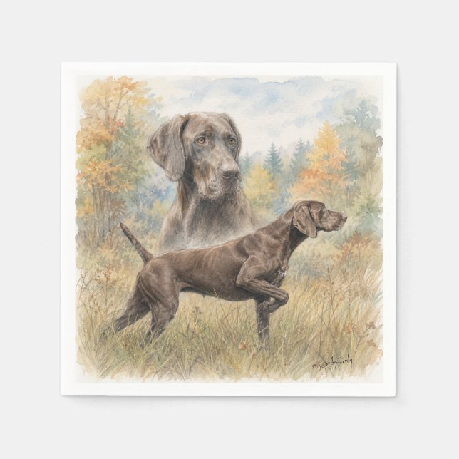 German Shorthaired Pointer  Napkin (Front)