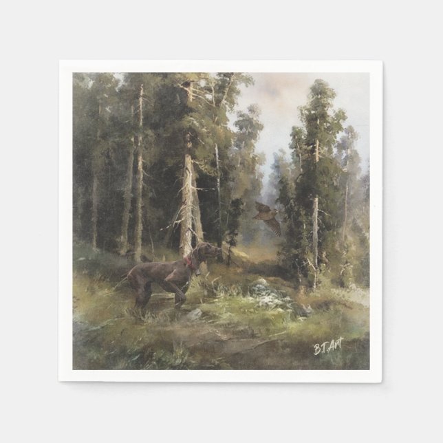German Shorthaired pointer   Napkin (Front)