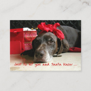 German Shorthaired Pointer New Address Enclosure Card