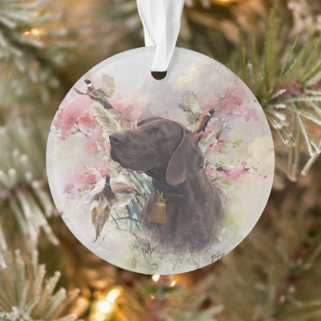 German shorthaired pointer  ornament (Tree)