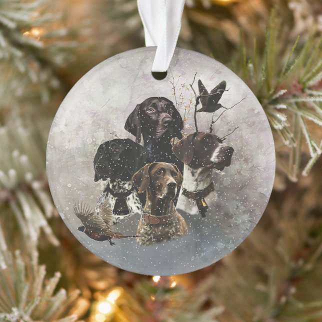 German Shorthaired Pointer Ornament (Tree)