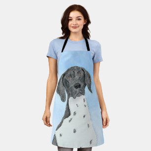 German Shorthaired Pointer Painting - Dog Art Apron