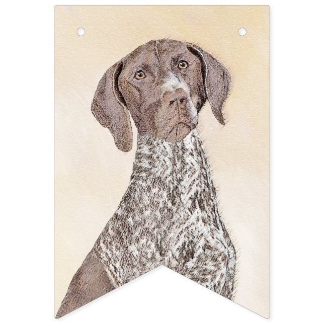 German Shorthaired Pointer Painting - Dog Art Bunting Flags (First Flag)