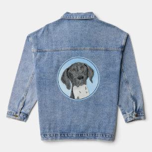 German Shorthaired Pointer Painting - Dog Art Denim Jacket