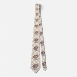 German Shorthaired Pointer Painting - Dog Art Tie