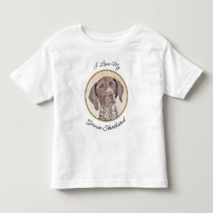 German Shorthaired Pointer Painting - Dog Art Toddler T-shirt