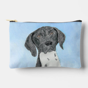 German Shorthaired Pointer Painting Original Art Accessory Pouch