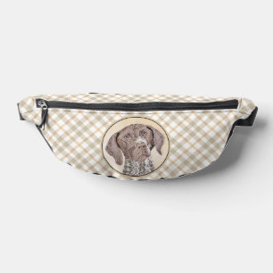 German Shorthaired Pointer Painting Original Art Fanny Pack